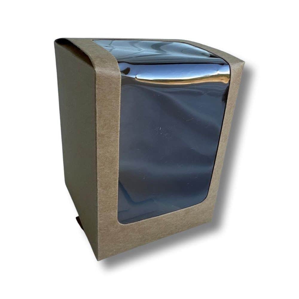 קופסא קטנה צבע טבעי גודל 11/11 גובה 14.5 ס"מ- 10 יח