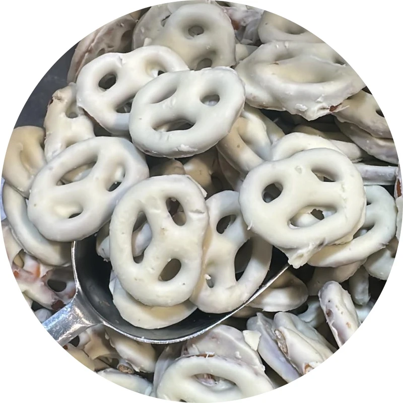 בייגלה מצופה שוקולד לבן, חלבי- מחיר ל100 גרם