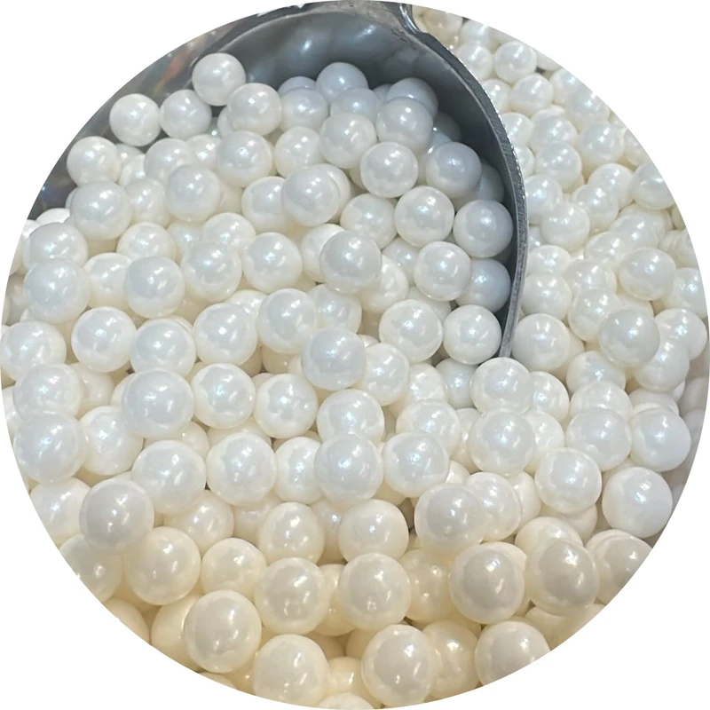 סוכריות פנינים לבן גדולות 8 ממ- פרווה, מחיר ל100 גרם