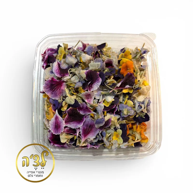 פרחים אכילים מיובשים- אריזה חסכונית