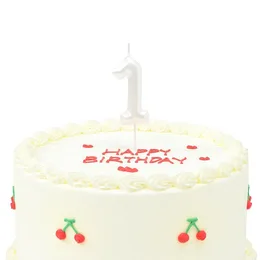 נר יום הולדת לבן פנינה- מספר 1